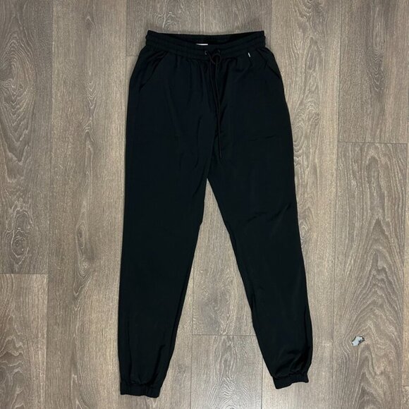 Aritzia TNA Speed Joggers Pant Cuffed ankle midrise drapey Black Size Small - Picture 4 of 14